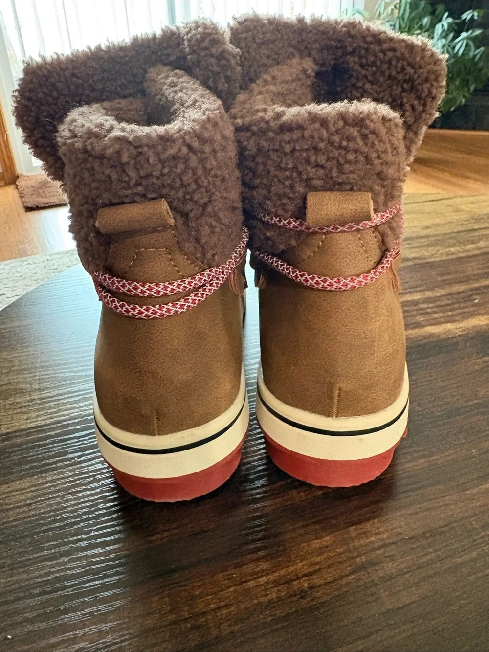 Brown Faux-Shearling Duck Boots - Muk Luk